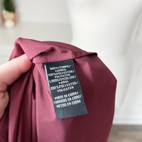 Jill Stuart | Burgundy Floral Print Pleated Zola Midi Dress | 0 - Picture 8 of 10